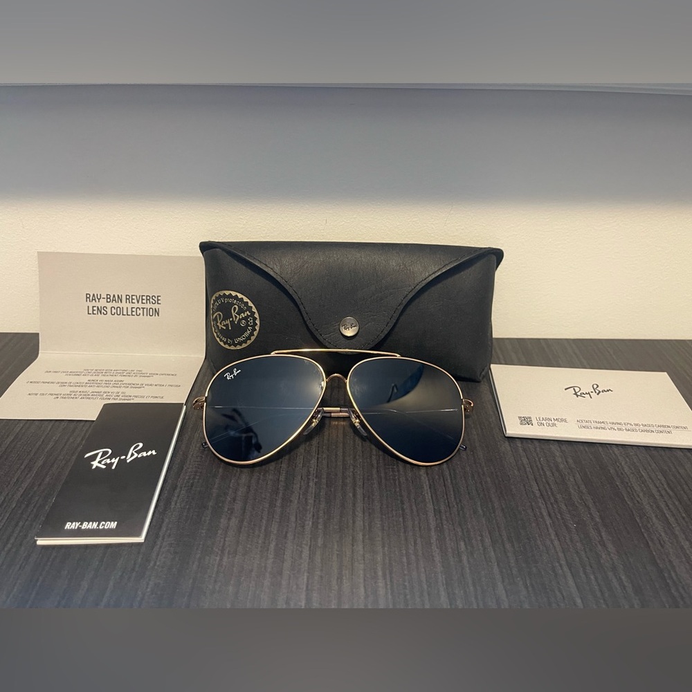 NWT Ray-Ban Aviator Reverse